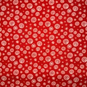 Happy Campers: Circle Geo in Red by Cordia Designs for QT Fabrics - 1/2 Yard